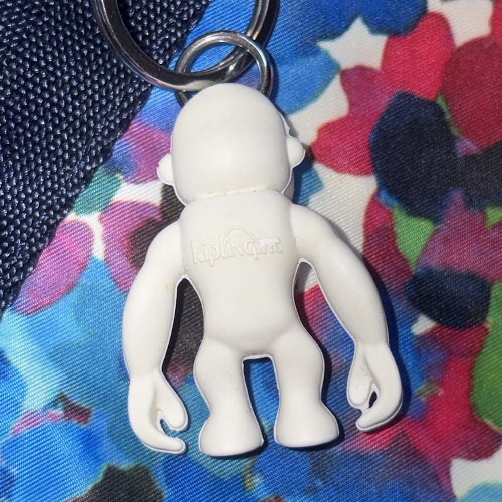 Kipling Colorful Large Tote Bag w/White Gorilla Charm Excellent Condition! - Picture 6 of 16